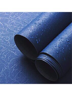 Navy Blue Peel And Stick Wallpaper Waterproof Vinyl Contact Paper Decor